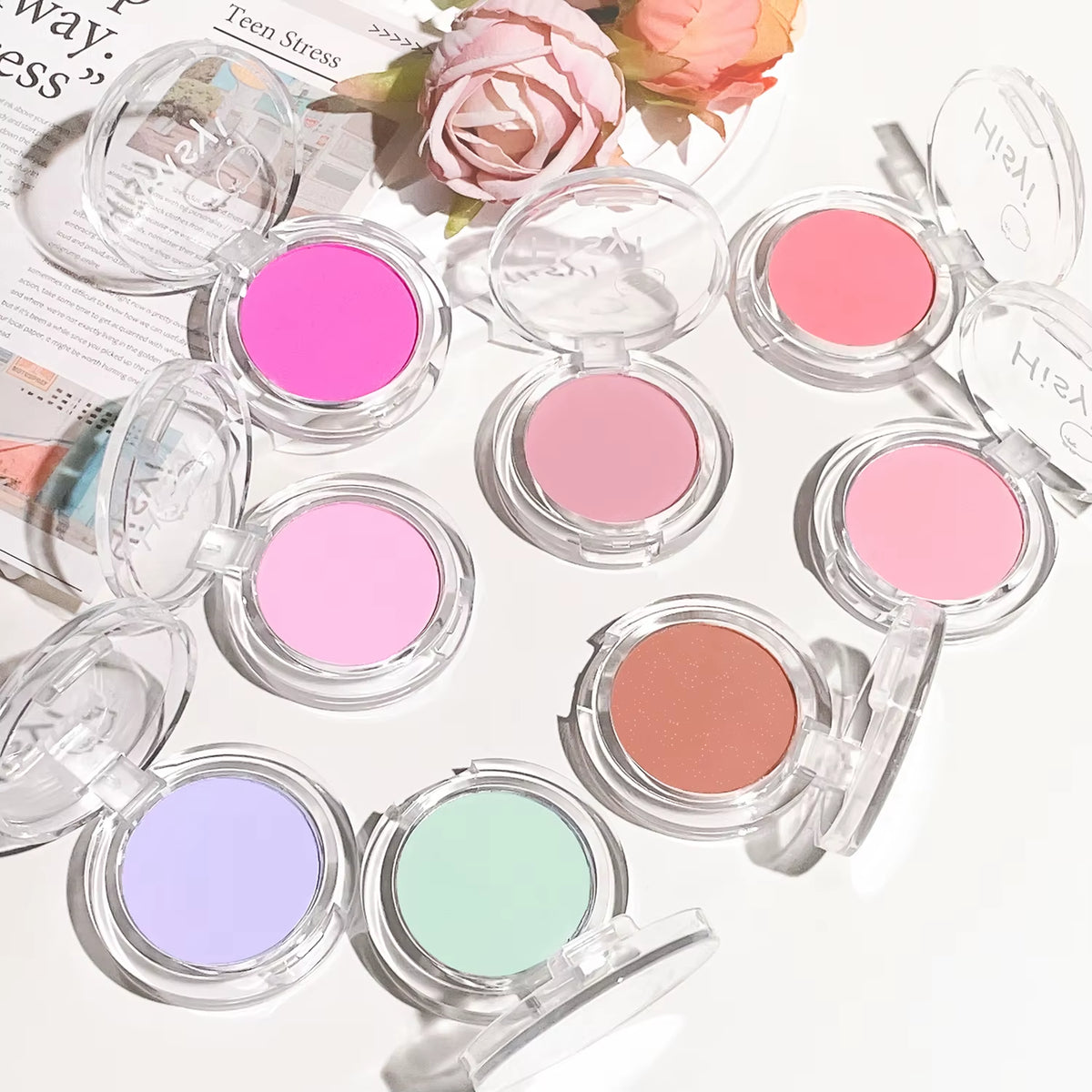 Monochrome Blush Whitening Matte Cosmetics Vitality Girl Nude Makeup Natural Smudge Monochrome Blush Plate