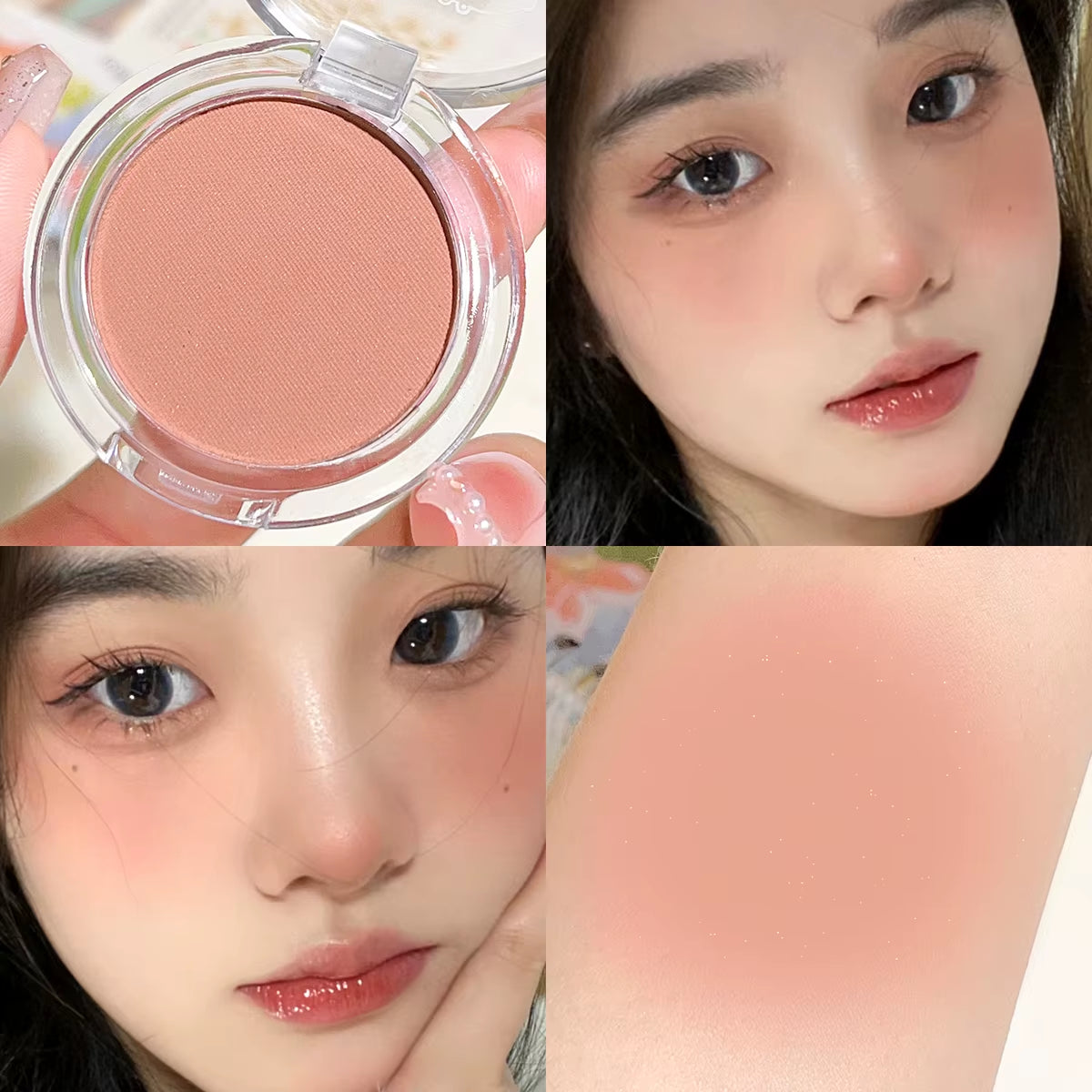 Monochrome Blush Whitening Matte Cosmetics Vitality Girl Nude Makeup Natural Smudge Monochrome Blush Plate