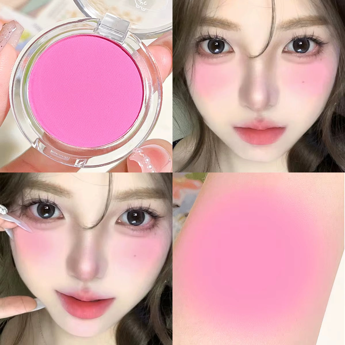 Monochrome Blush Whitening Matte Cosmetics Vitality Girl Nude Makeup Natural Smudge Monochrome Blush Plate