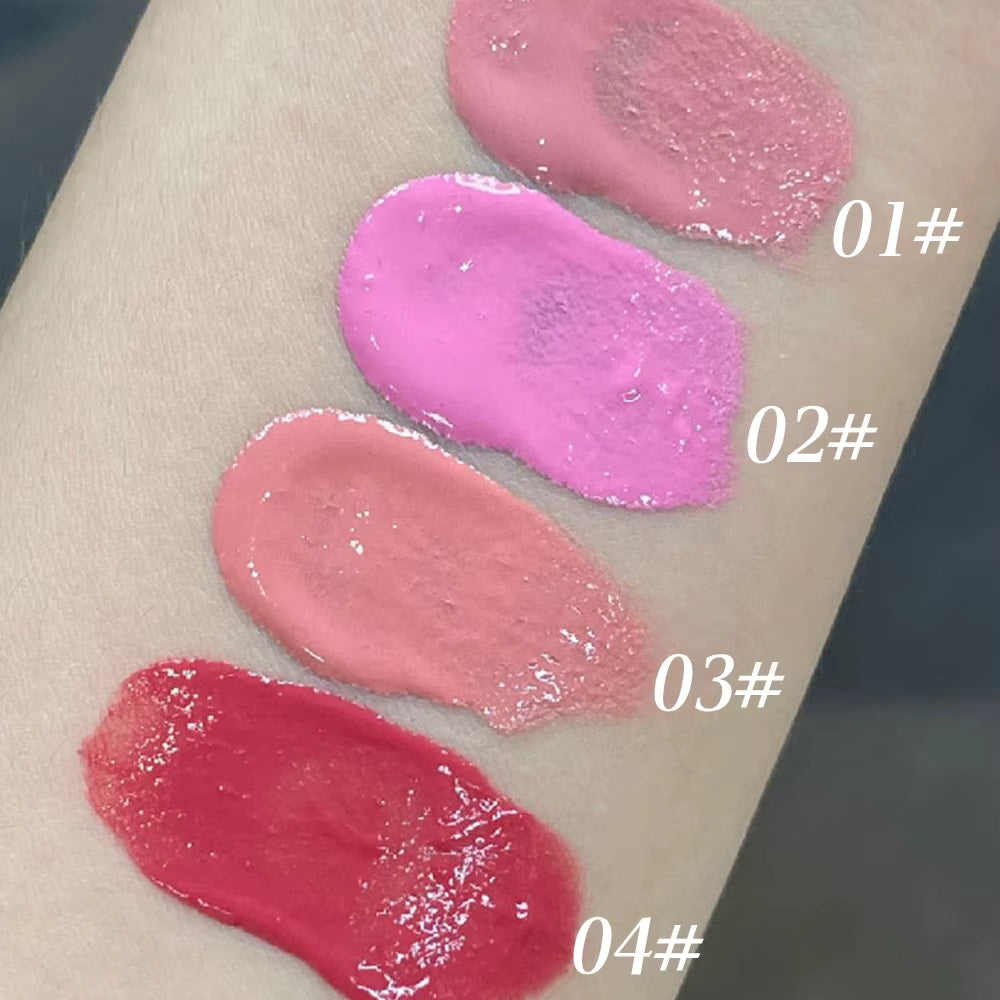 4 Colors Liquid Blush Pressed Blush Moisturizing Color Enhancing Face Eyes Lips Women'S Makeup Create Rouge Blush Cream