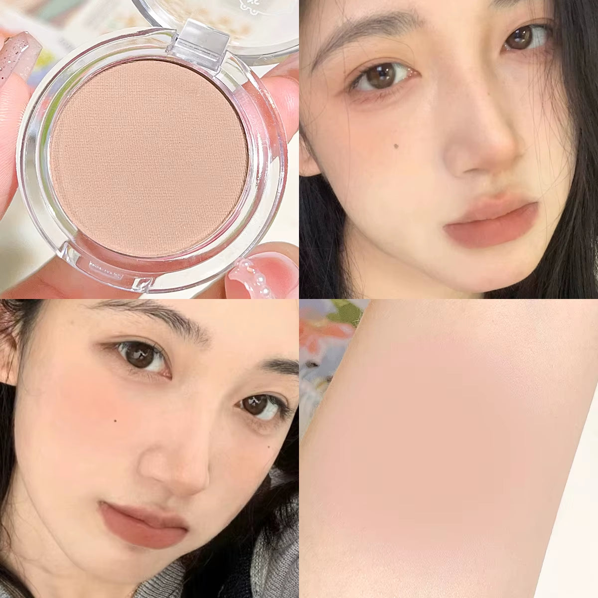 Monochrome Blush Whitening Matte Cosmetics Vitality Girl Nude Makeup Natural Smudge Monochrome Blush Plate