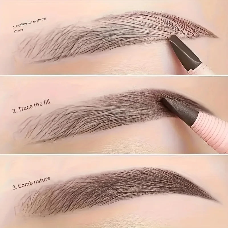 Tear off Pull Line Eyebrow Pencil, Not Sharpen Need Eyebrow Pencil, Natural Color Rendering, Sweat Proof and Smudge Proof Eyebro