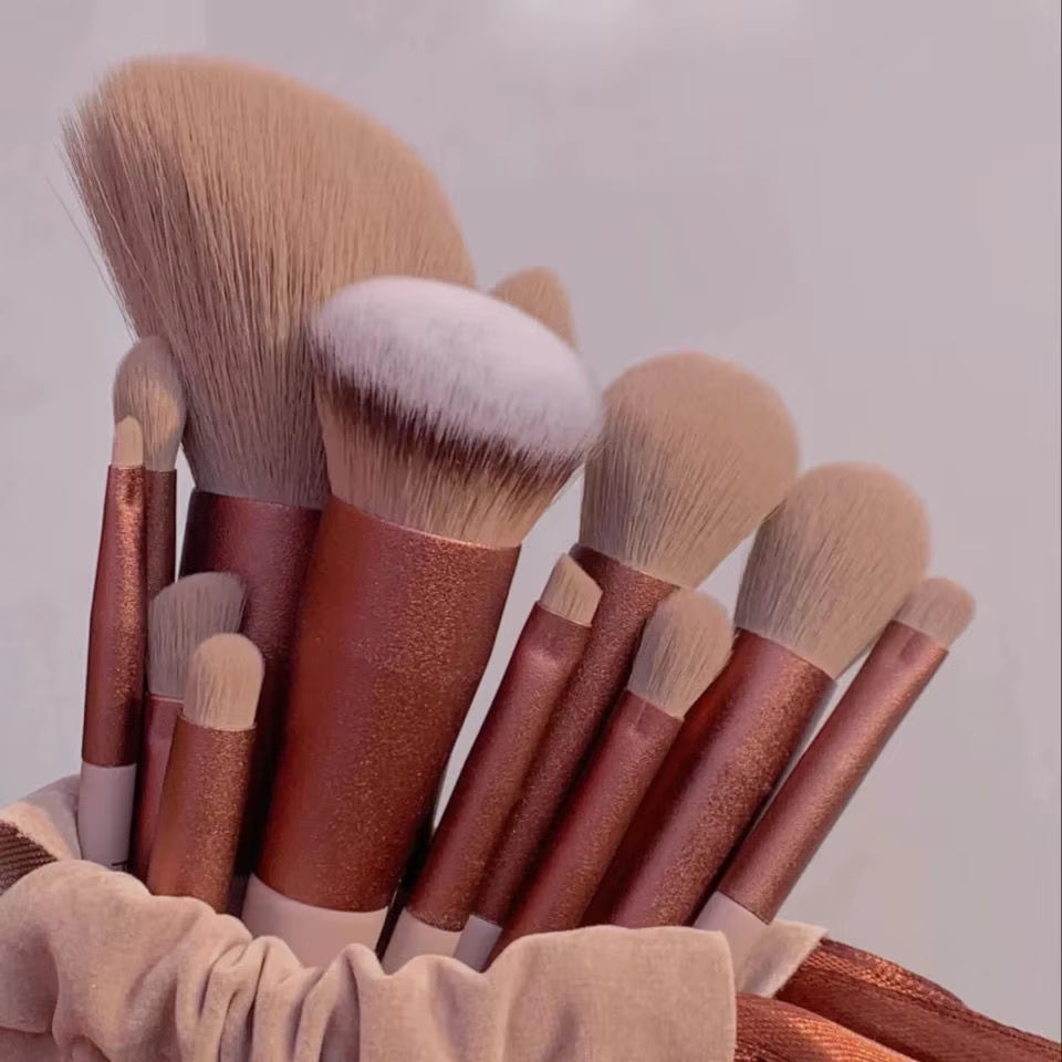 13 Pcs/Lot Makeup Brushes Set Eye Shadow Foundation Women Cosmetic Powder Blush Blending Beauty Make up Tool
