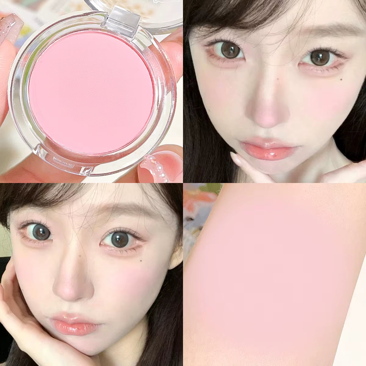 Monochrome Blush Whitening Matte Cosmetics Vitality Girl Nude Makeup Natural Smudge Monochrome Blush Plate