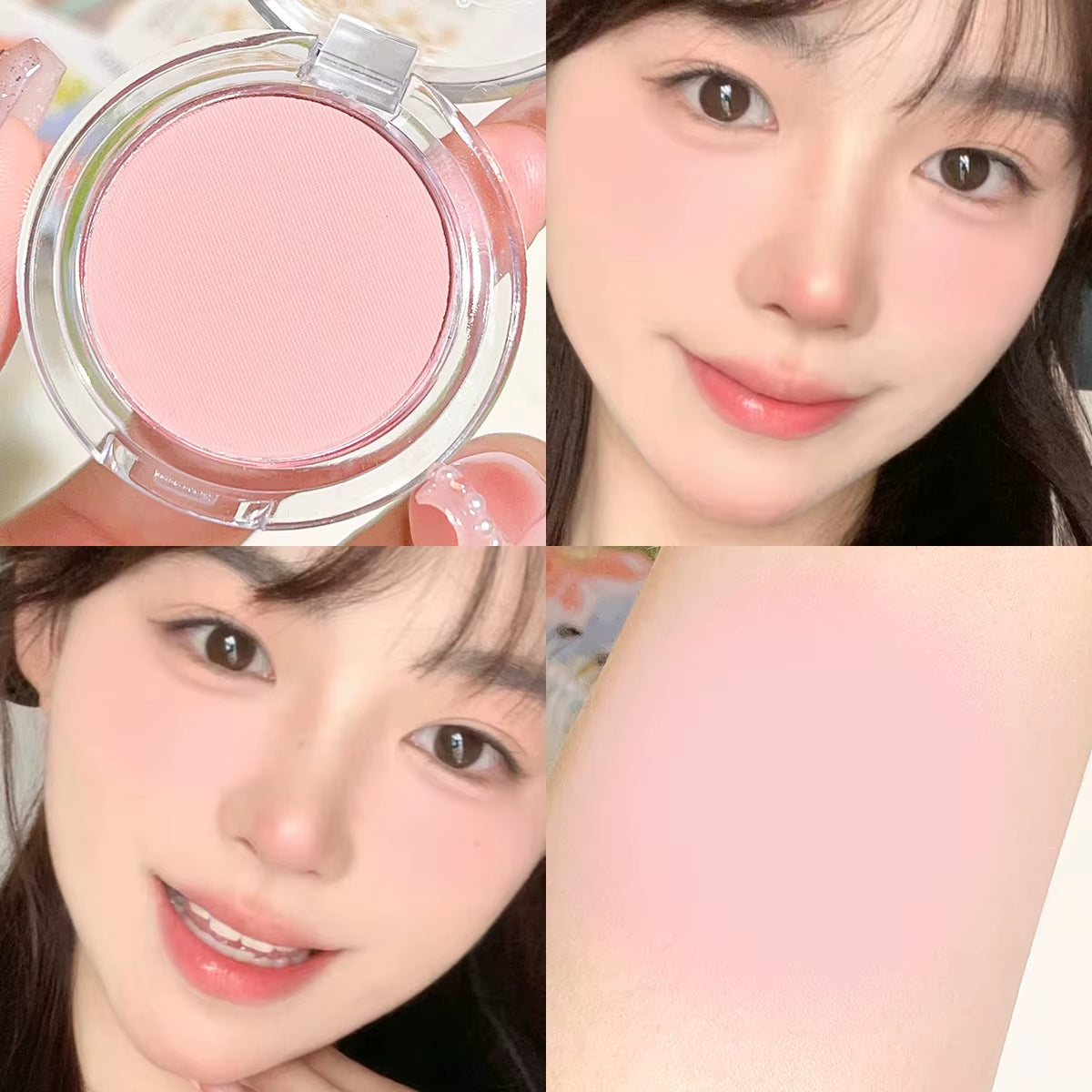 Monochrome Blush Whitening Matte Cosmetics Vitality Girl Nude Makeup Natural Smudge Monochrome Blush Plate