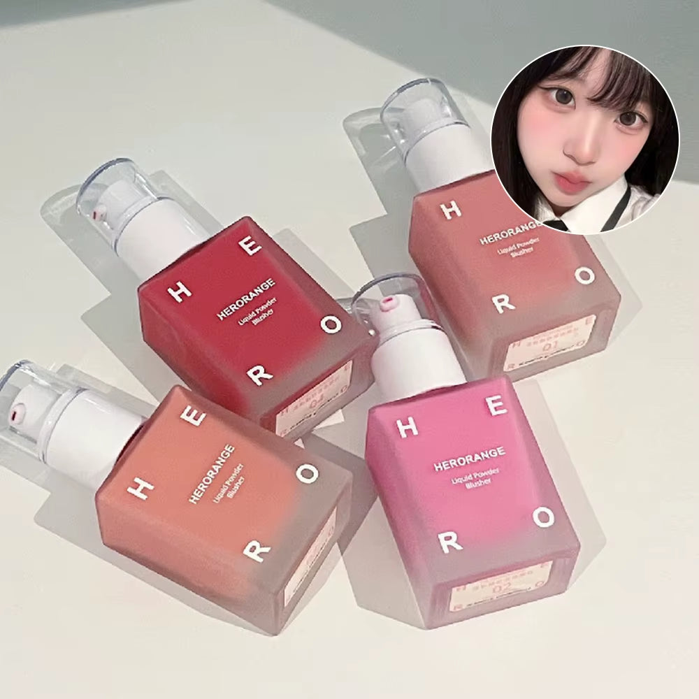 4 Colors Liquid Blush Pressed Blush Moisturizing Color Enhancing Face Eyes Lips Women'S Makeup Create Rouge Blush Cream