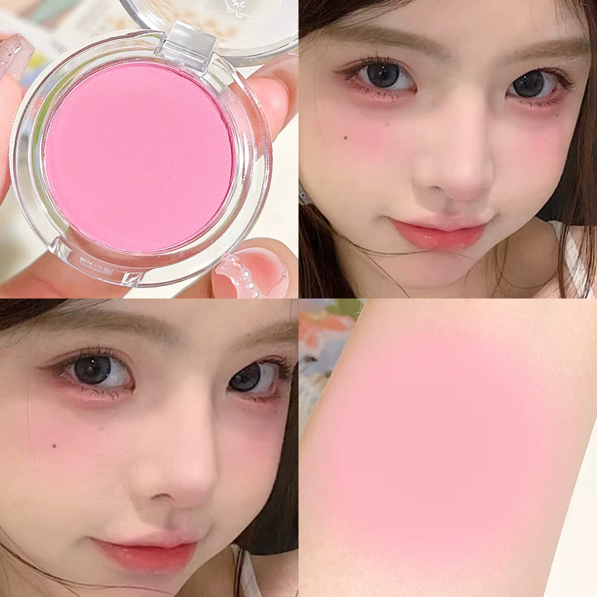Monochrome Blush Whitening Matte Cosmetics Vitality Girl Nude Makeup Natural Smudge Monochrome Blush Plate