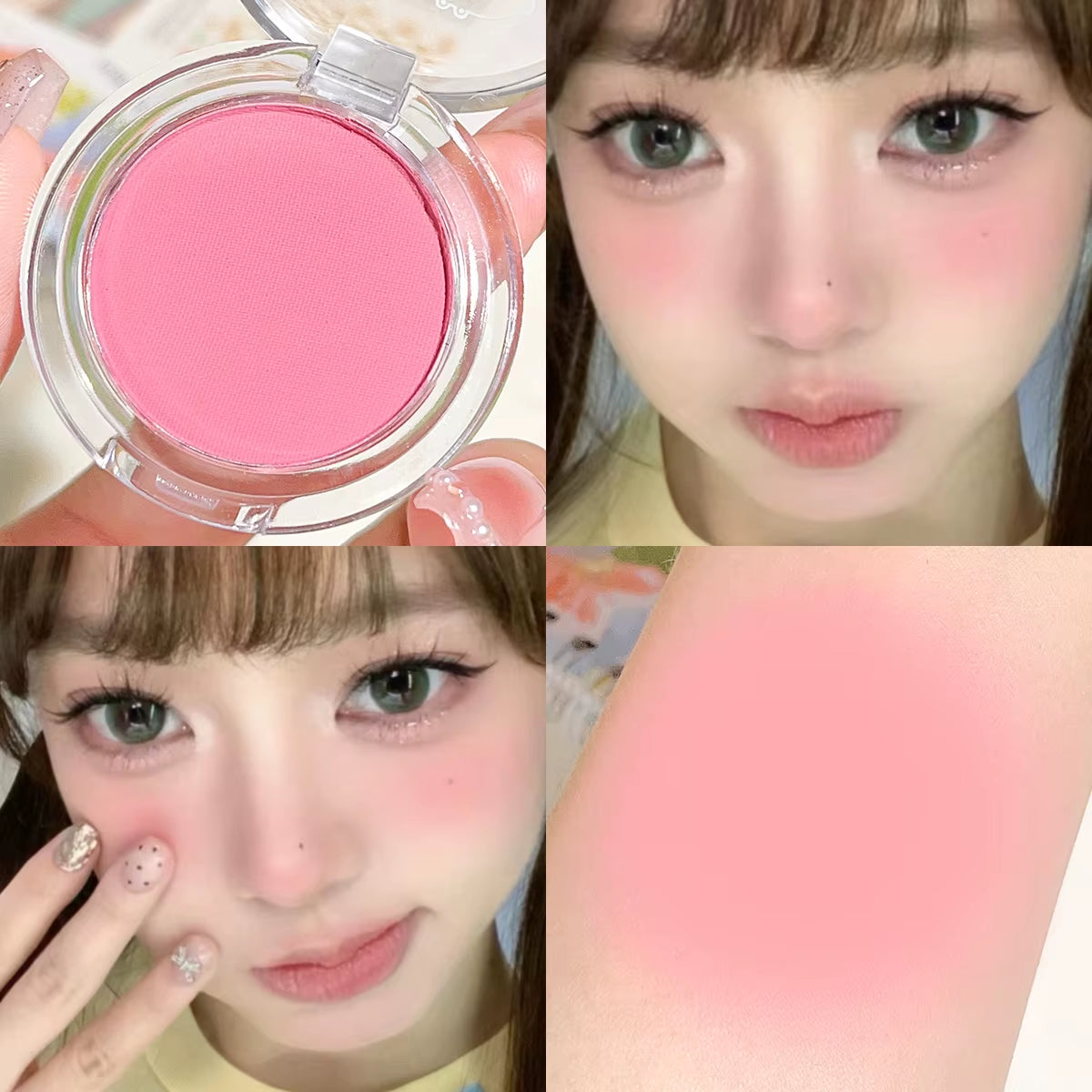 Monochrome Blush Whitening Matte Cosmetics Vitality Girl Nude Makeup Natural Smudge Monochrome Blush Plate