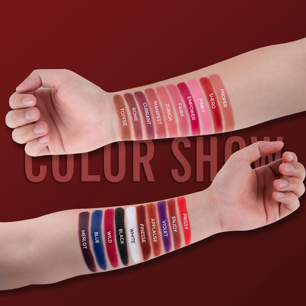 20 Colors Lipstick Palette Matte Velvet Lip Makeup Long Lasting Lip High Pigmented