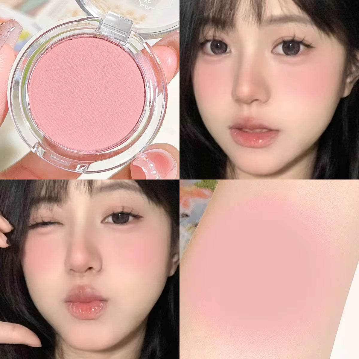Monochrome Blush Whitening Matte Cosmetics Vitality Girl Nude Makeup Natural Smudge Monochrome Blush Plate
