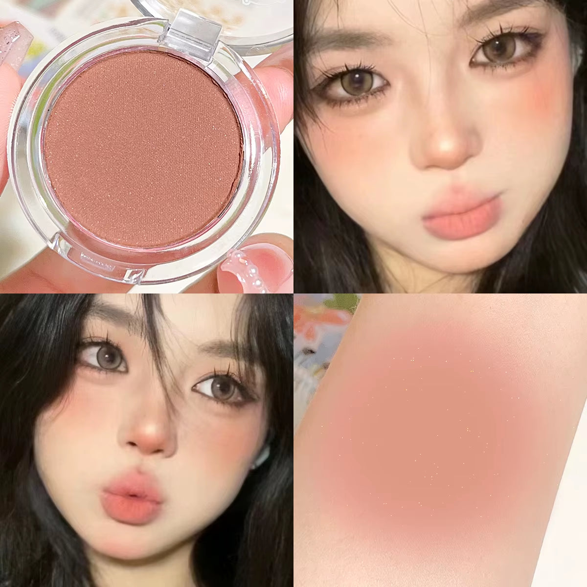 Monochrome Blush Whitening Matte Cosmetics Vitality Girl Nude Makeup Natural Smudge Monochrome Blush Plate