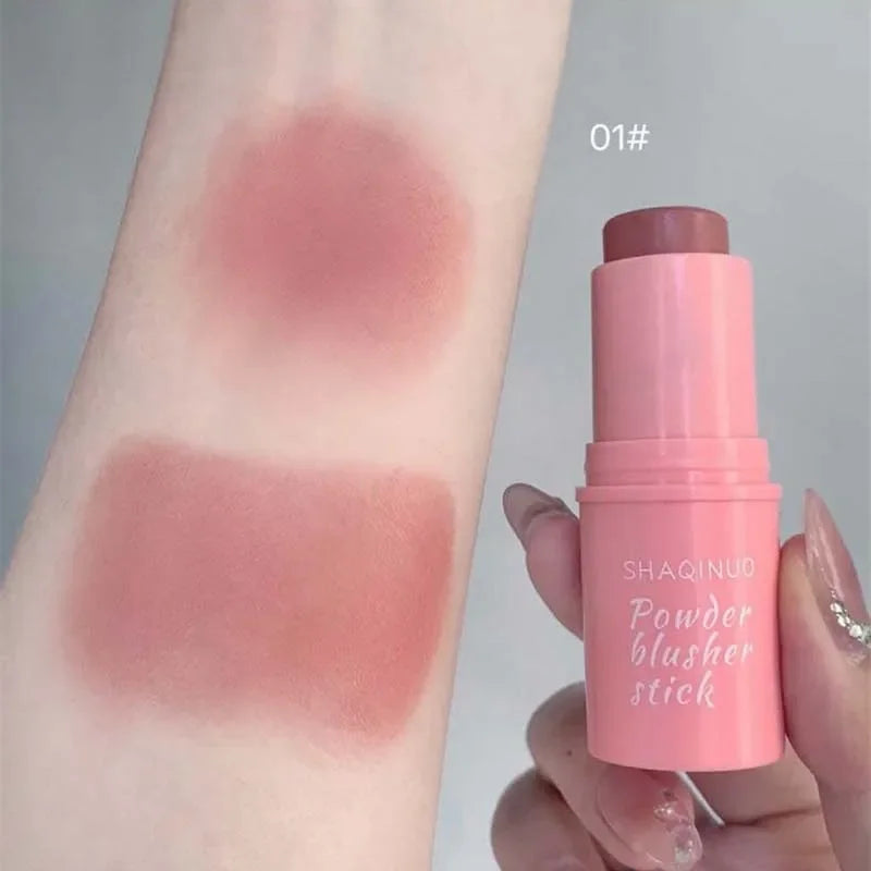 Smooth Blush Stick Naturally Saturated Long-Lasting Waterproof Natural Blush Brightening Skin Girls Face Rouge Contour Makeup