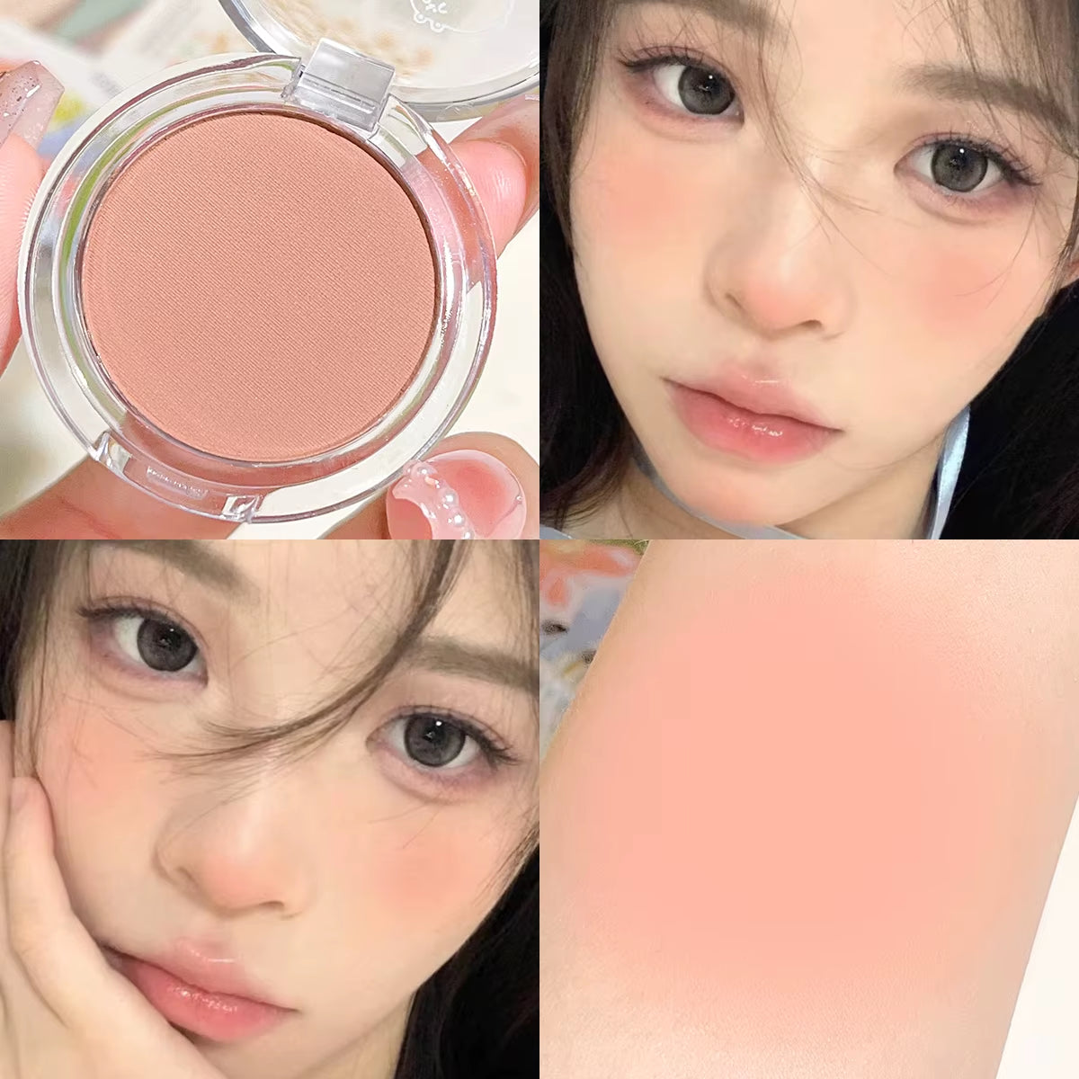 Monochrome Blush Whitening Matte Cosmetics Vitality Girl Nude Makeup Natural Smudge Monochrome Blush Plate