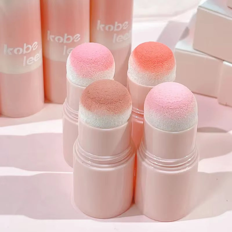 Double-Ended Blush Stick Soft Face Brightening Contouring Shadow Blusher Powder Peach Pink Cheek Tint Korean Makeup Cosmetics