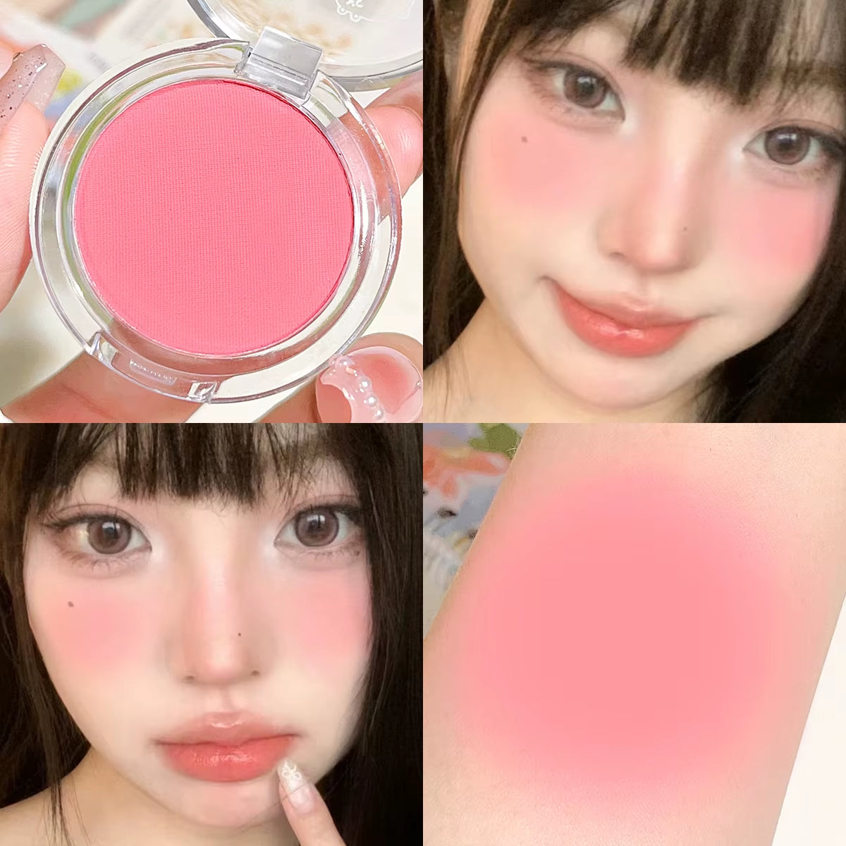 Monochrome Blush Whitening Matte Cosmetics Vitality Girl Nude Makeup Natural Smudge Monochrome Blush Plate